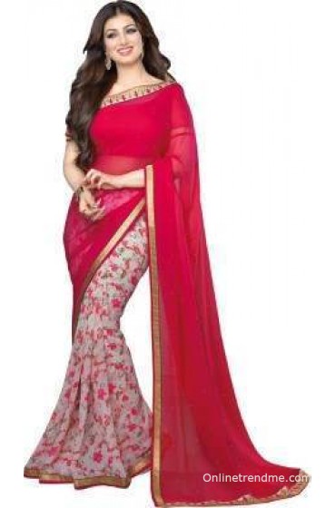 ARYAFASHION Self Design Bollywood Georgette Sari